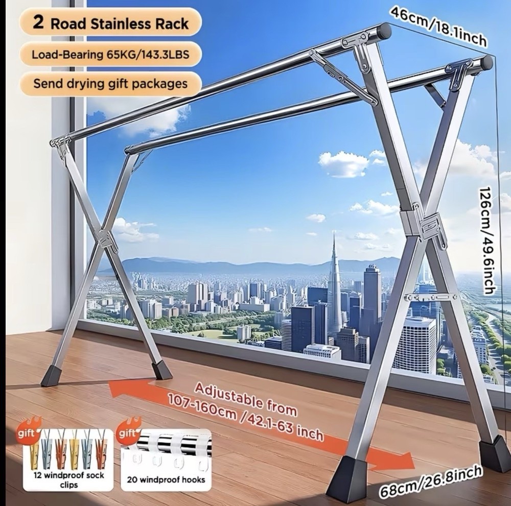 Drying Rack Clothing Collapsible, Foldable Laundry Drying Rack