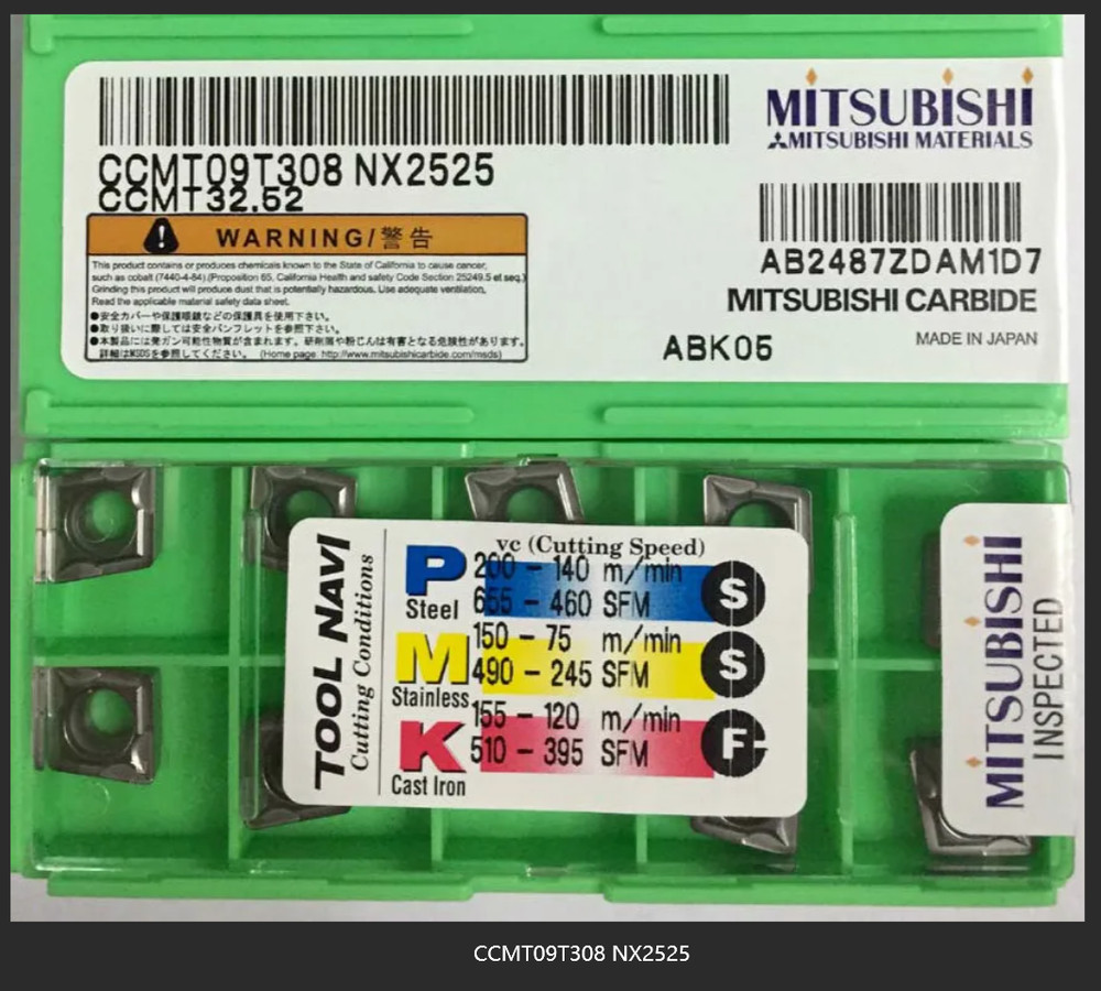 10 PCS  ORIGINAL  INSERTS    RCMT0803MO NX2525