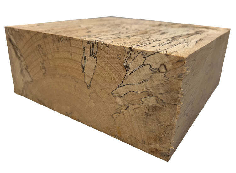 Spalted Tamarind Bowl Blank 6x6x2 Turning Square Carving Block- Free US Shipping