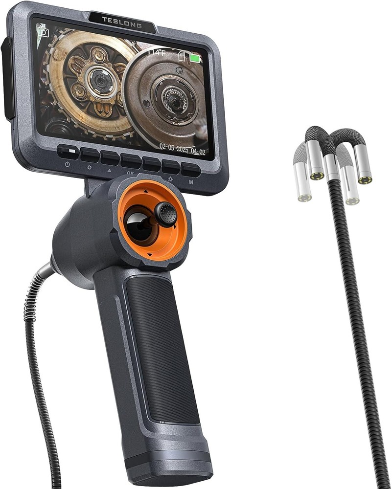 Teslong 4-Way Joystick Articulation Borescope Inspection Camera 360° Steerable