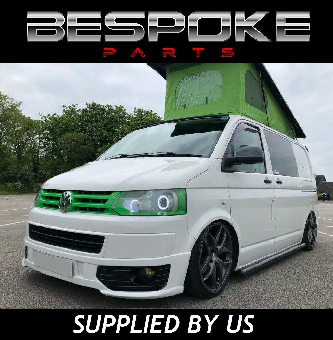 FOR VW T5.1 T5 FRONT SPOILER SPORTLINE BUMPER SPLITTER LIP 2010-2015 TRANSPORTER