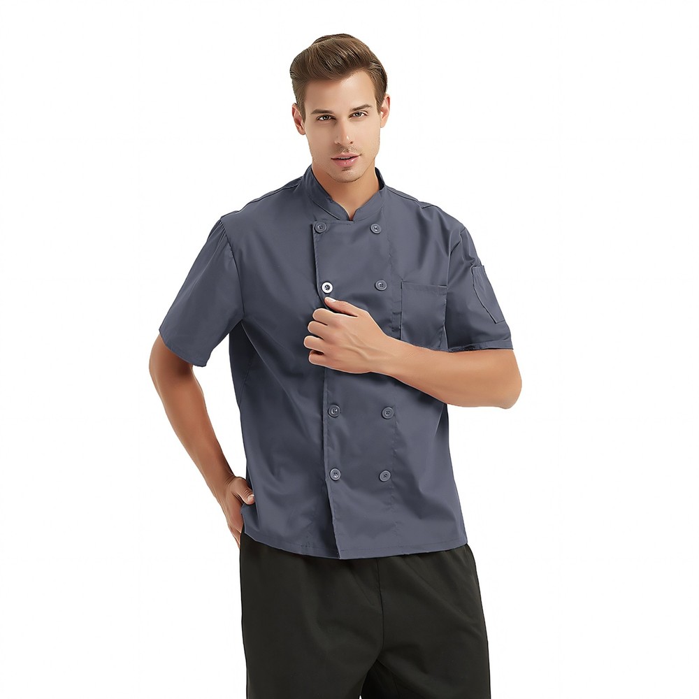 Custom 3 Pack Short Sleeve Chef Coats Personalized PRINTED Chef Jacket