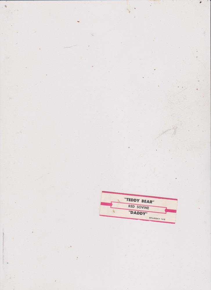 RED SOVINE -TEDDY BEAR jukebox title strip