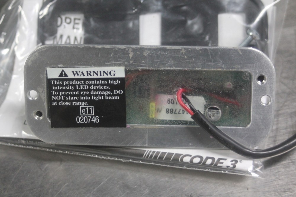 Code 3 LED Exterior Warning Light LXEX1FW-WH