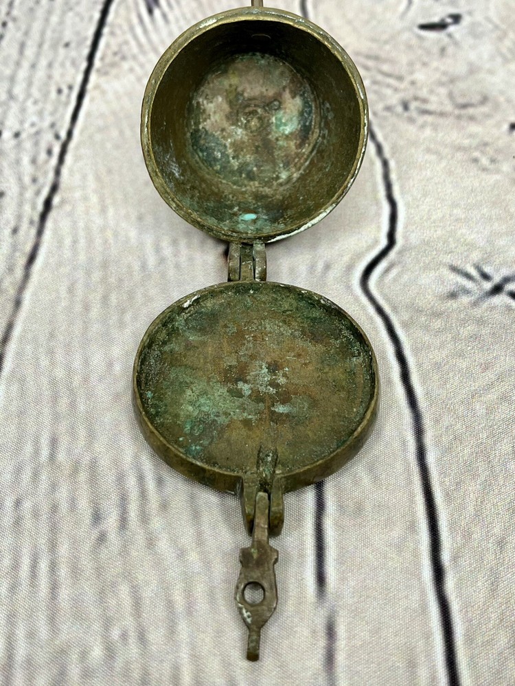 Antique Nested Brass Apothecary Miners Assay Weights Set *Outer Case Only* READ