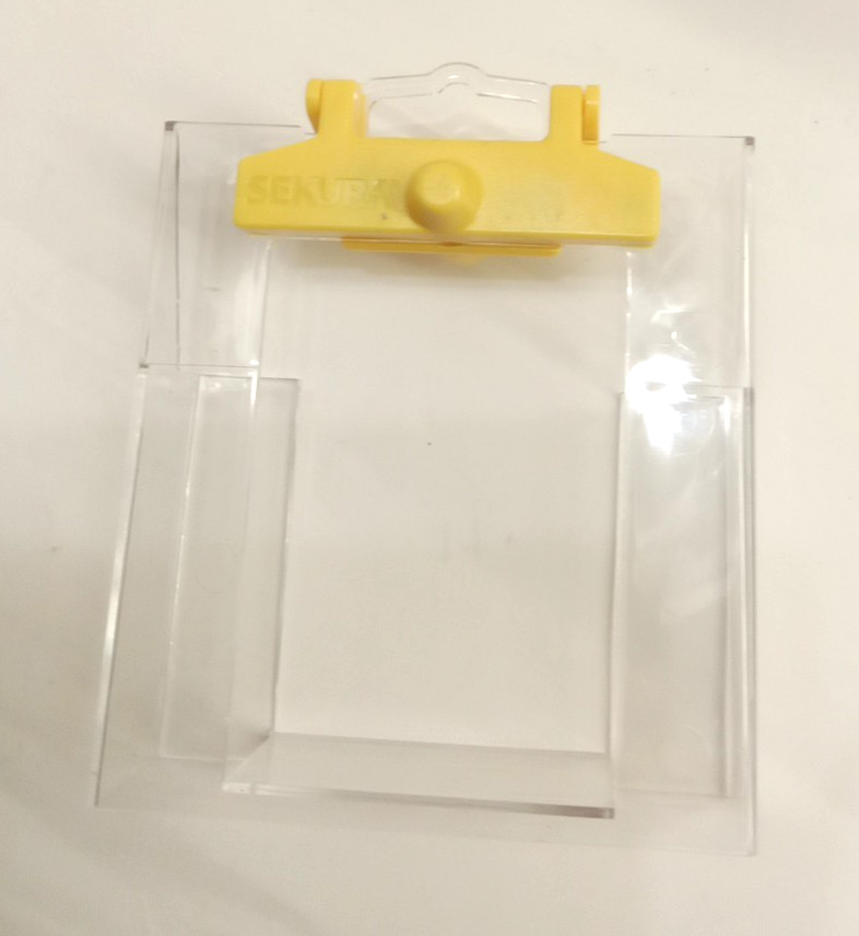 Sekura AM/RF Single Hole Oyster Tag w/Clear Shell 101x110x29mm SuperLock 20pk