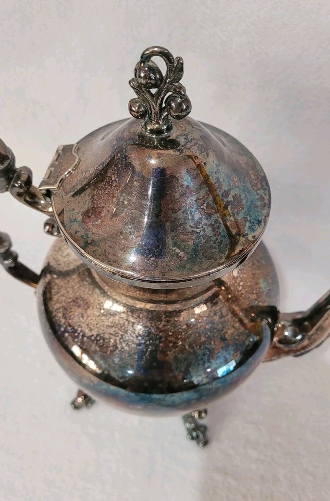 Vintage Silver on Copper Tea Pot
