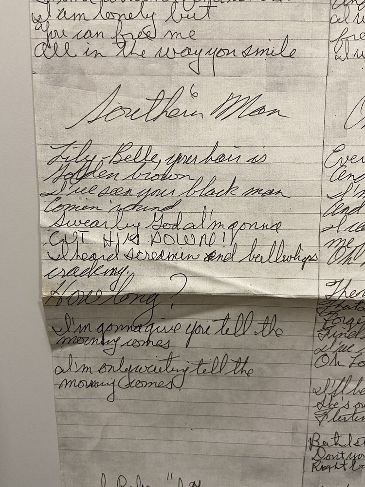 Neil Young “After the Gold Rush” Lyric Poster (1970)