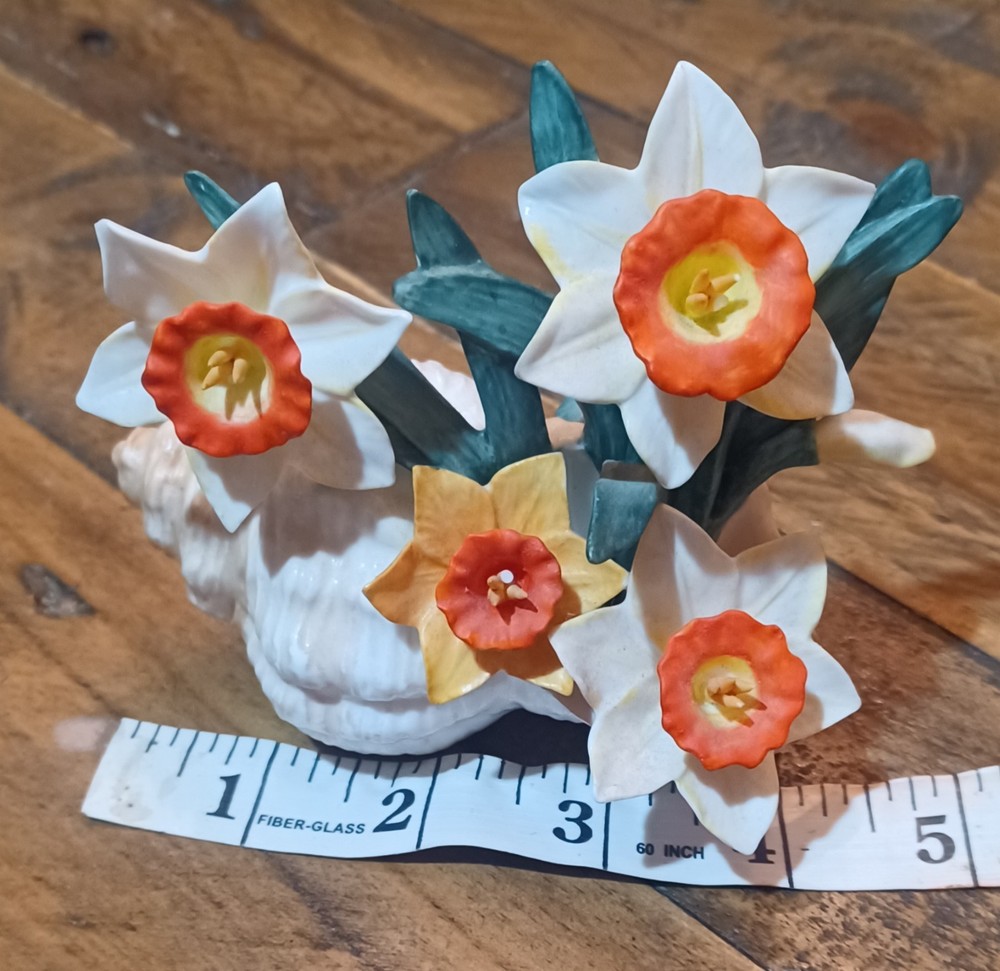 Daffodils In A Sea Shell Beautiful