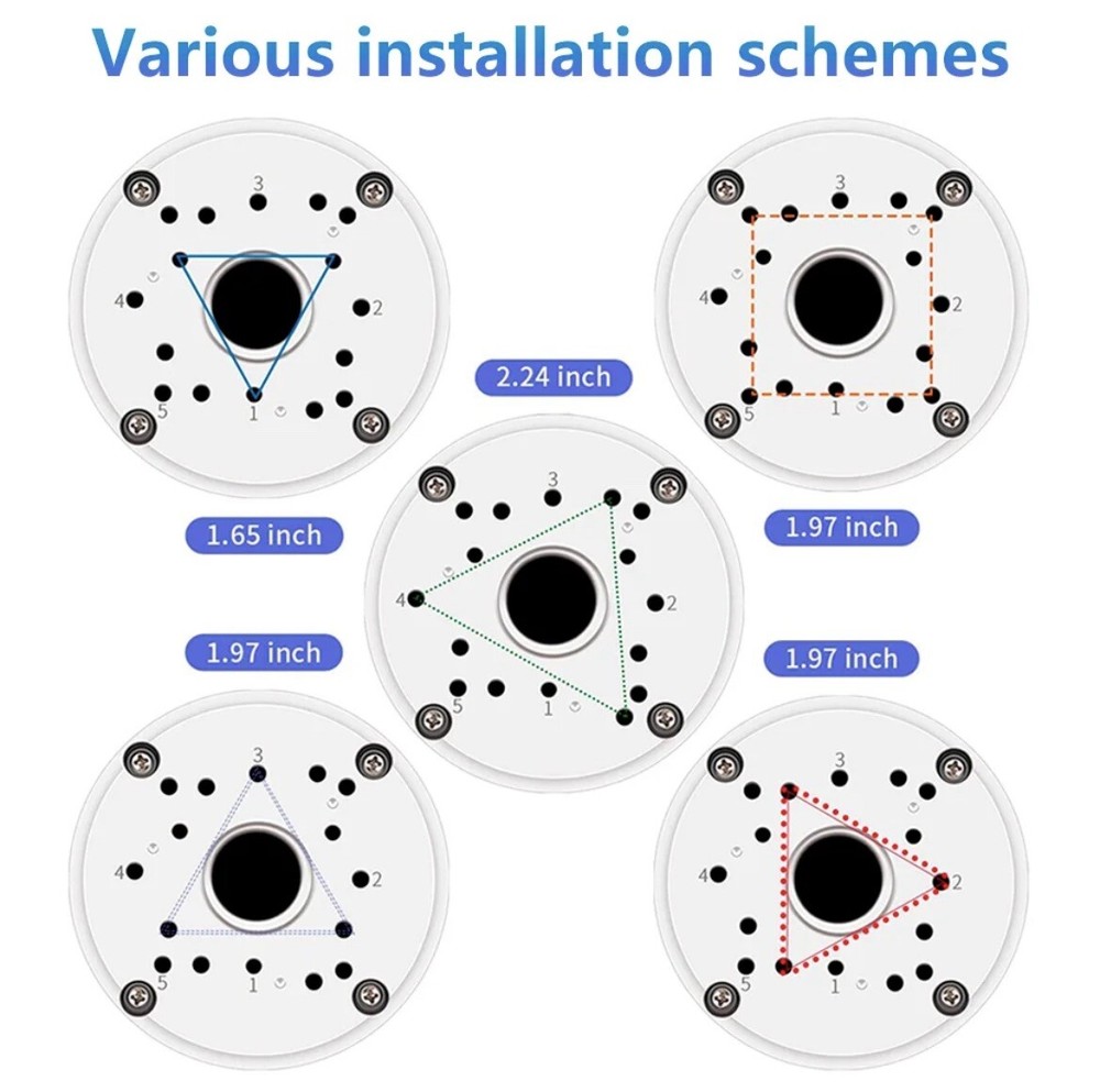 Camera Junction Box Mount Bracket for Security Cameras - 5 Pack