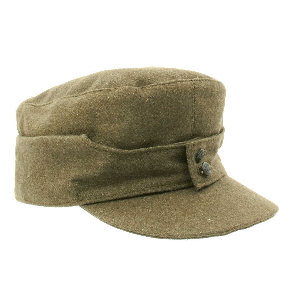 German WWII M43 Cap in Field Grey Wool- Size 7.50 (60 cm)- M43, M1943