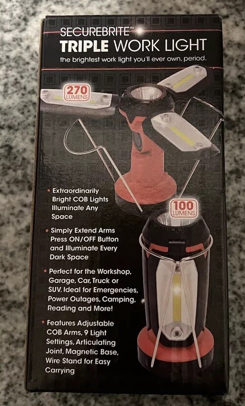 SecureBrite Triple Worklight 270 Lumens