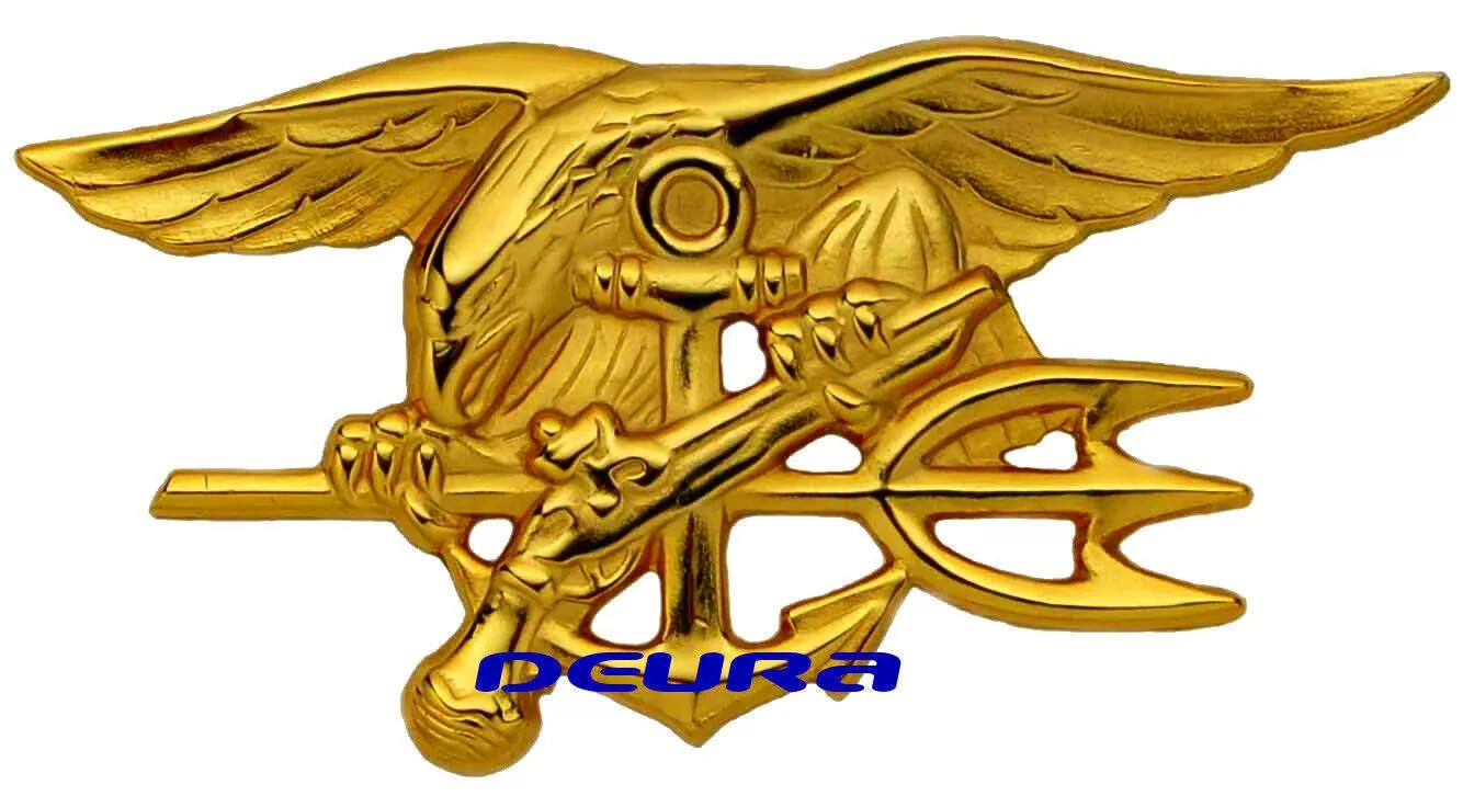 US Navy SEALS Special Warfare SEAL Team Trident Insignia Badge Pin - Full Size