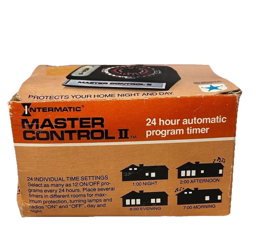 Vintage Intermatic Master Control II 24hr Automatic Program Timer Model ED811