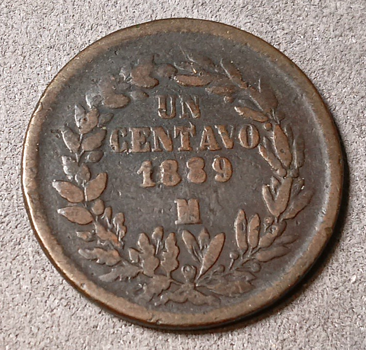 1889 Mo Mexico 1 Centavo