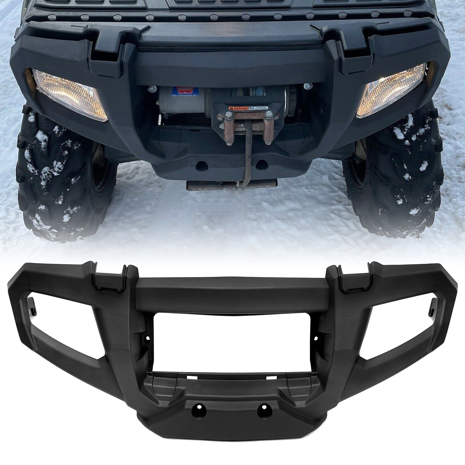 For Polaris 2633527-070 Black Front Bumper 05-2010 Touring Sportsman 800 700 500