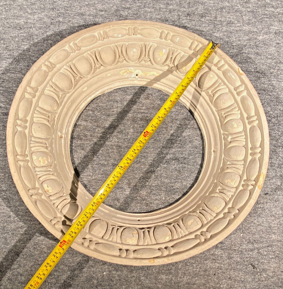 Plaster Ceiling Medallion 24" Vintage Reclaimed