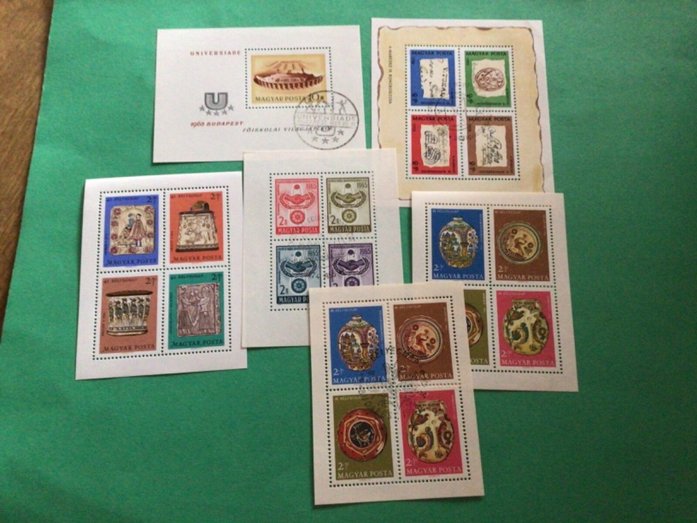 Hungary 6 stamp sheets A20249