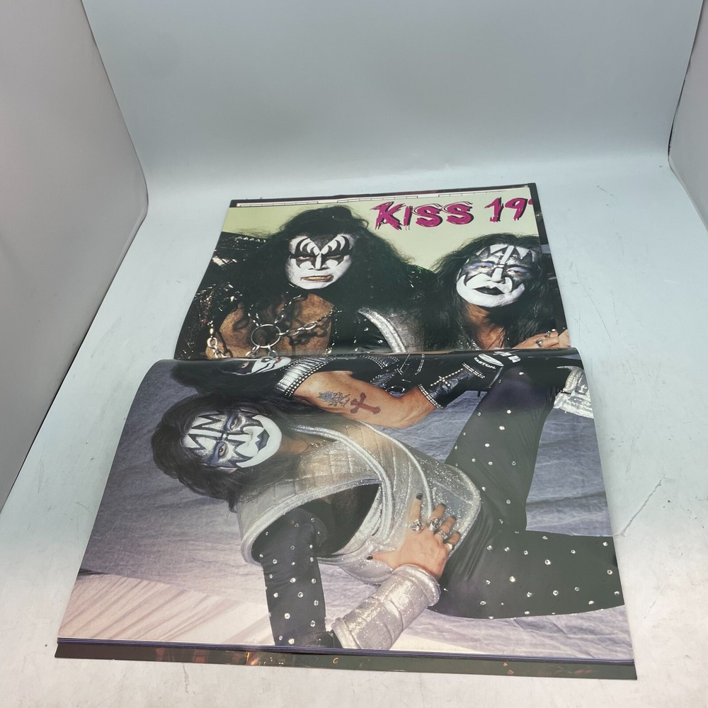 Metal Edge KISS Worldwide Tour Book 1997 w/ 1998 KISS Poster VG+!
