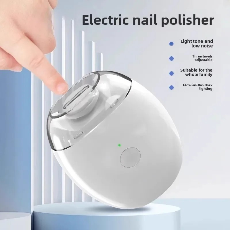 Electric Nail Grinder Automatic LED Light Trimmer Toe Cutter