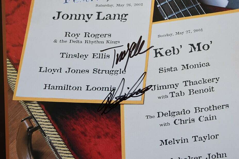 Santa Cruz Blues Festival Concert Poster 2001 Autographs