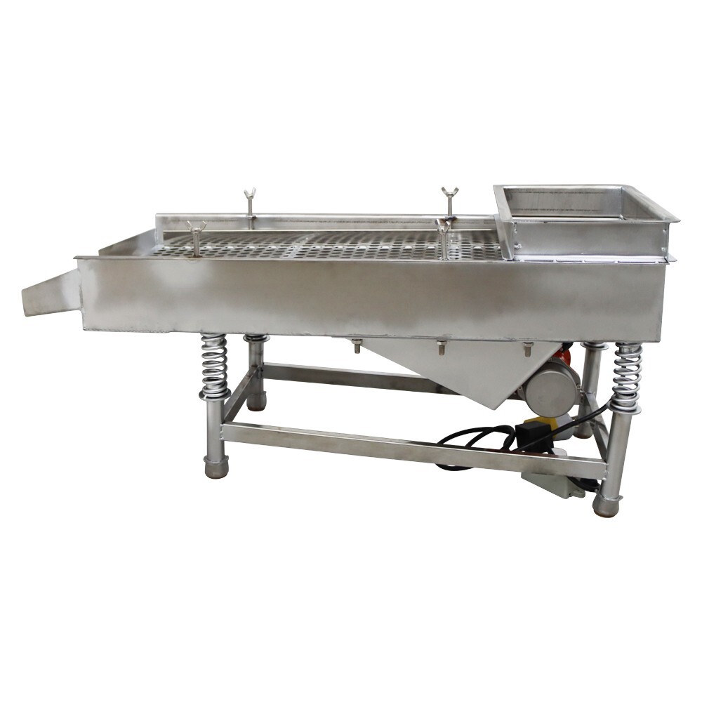 Easy Operation 15mmSieve Electric Linear Vibrating Screen One Layer JG30-75 110V