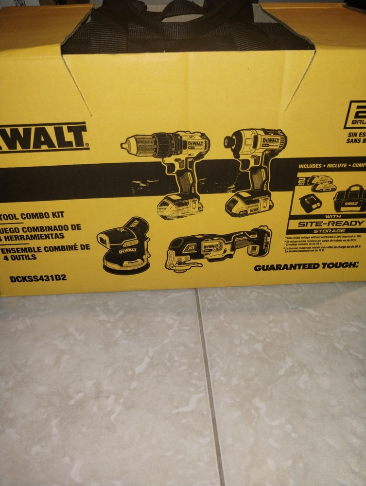 DEWALT 20V MAX 4-Tool Combo Kit DCKSS431D2