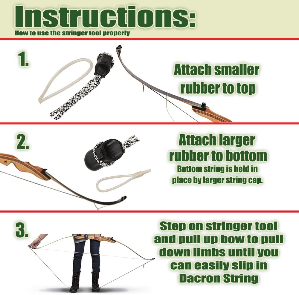 Archery Recurve Bow Stringer Tool - Limbsaver String Tool for Recurve, Tradition