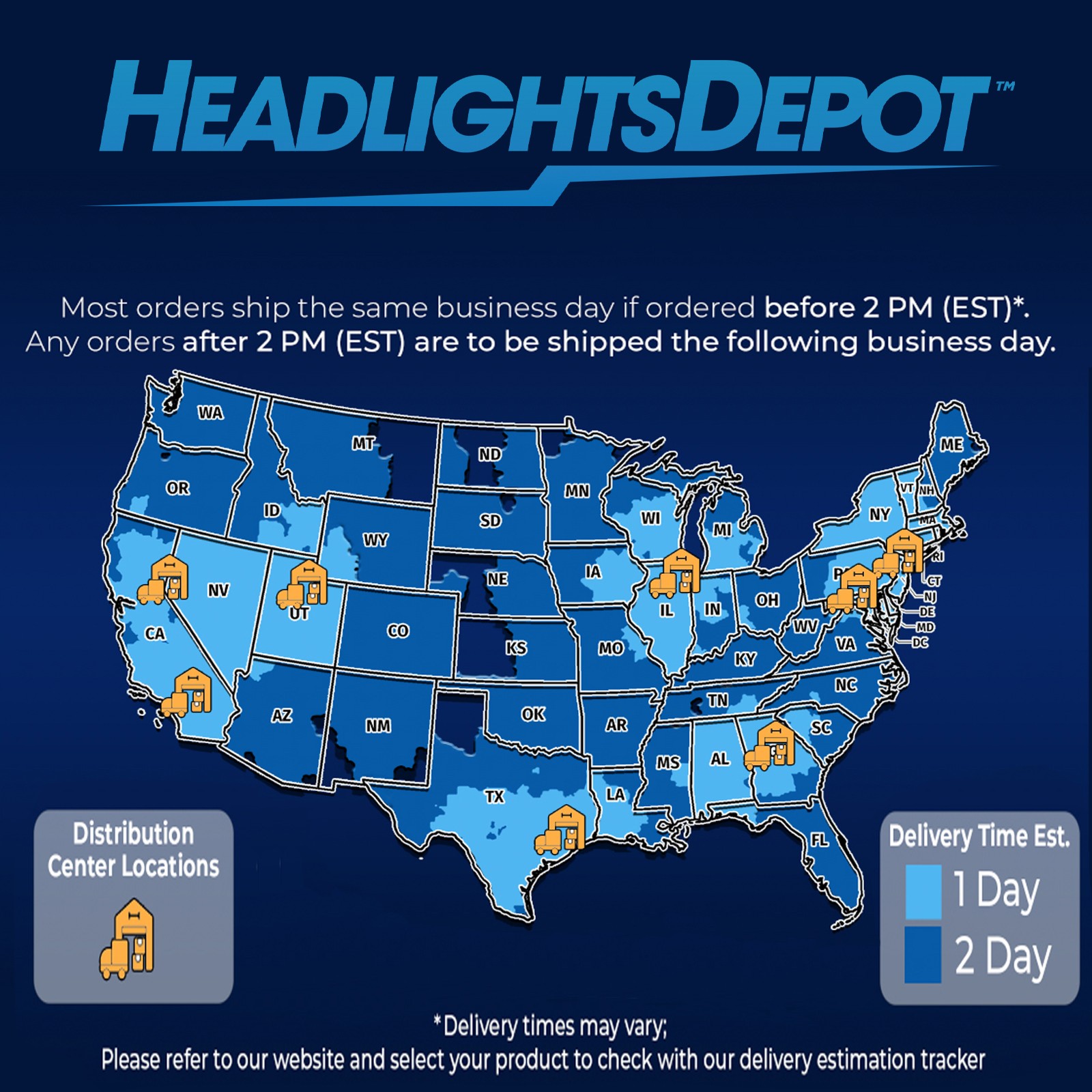 Headlight For Volvo VNL VNR 18-21 Left Driver Full LED Control Module'