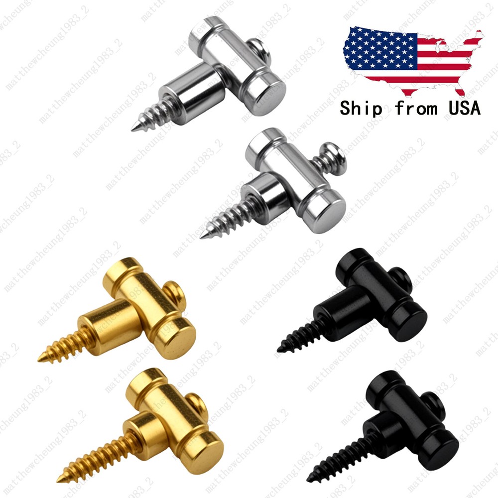 2x Electric Guitar Roller String Retainers String Guide Strings Trees 3 Colors