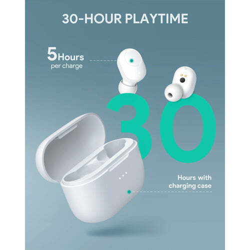 AUKEY EP-T31 Wireless Charging Earbuds Elevation in-ear Detection White
