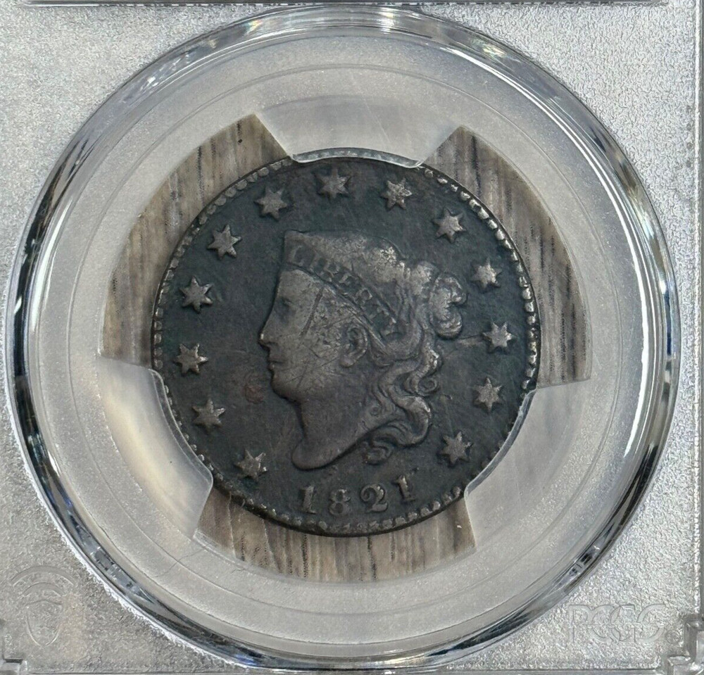 1821 1c Classic Head Large Cent PCGS Fine, Nice Early Large Cent