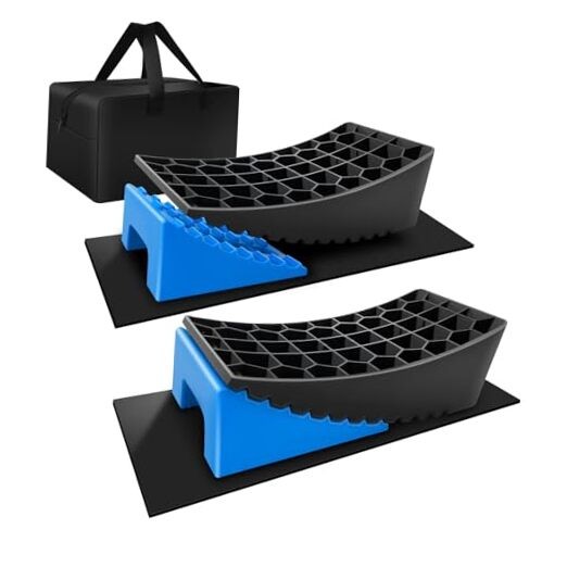 RV Leveling Blocks System, 2 Packs Camper Leveling Blocks System with 2