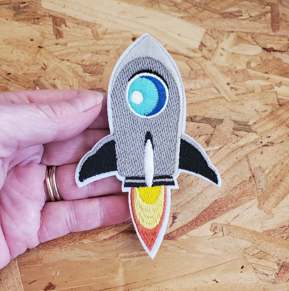 Rocket - Space - Astronaut - Rocket Ship - Embroidered Iron On Patch
