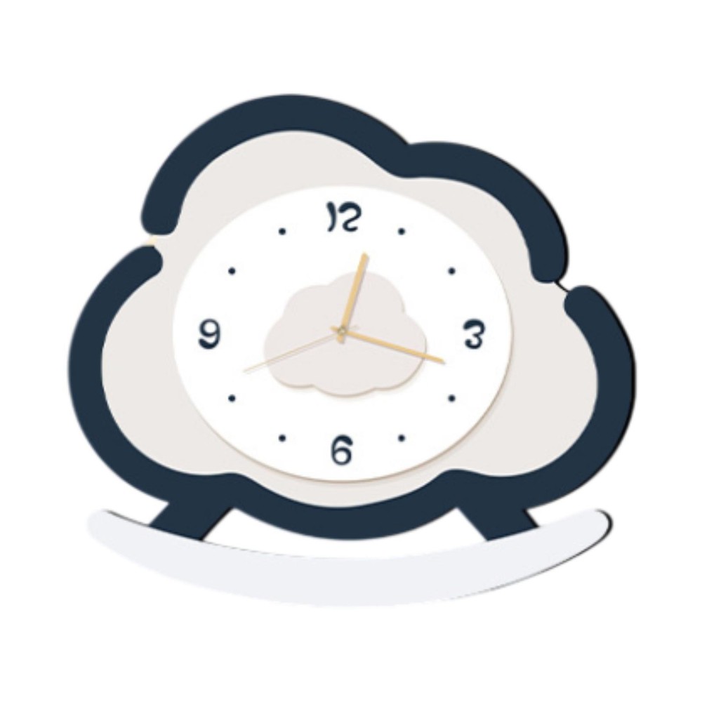 Cloud Shape Table Clock Cloud Figure Modern Rocking Timepiece Desk Clock for