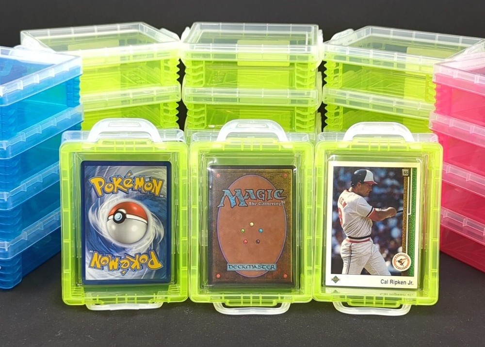 Stackable Deck Cases - 4x set - 50 card capacity Ea - Collectible/Playing cards