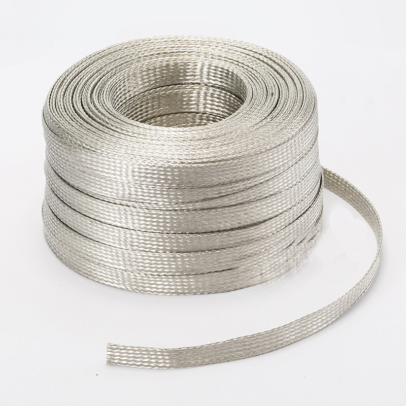 Mesh Braided Wire Grounding Strap Shielding Audio Cable emf/rfi Interference Lot