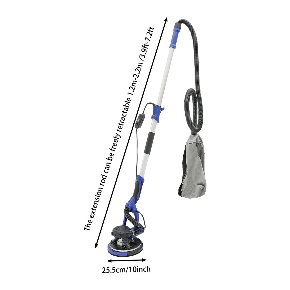 800-1800RPM Electric Ceiling Wall Sander Variable Speed Drywall Sanding Machine