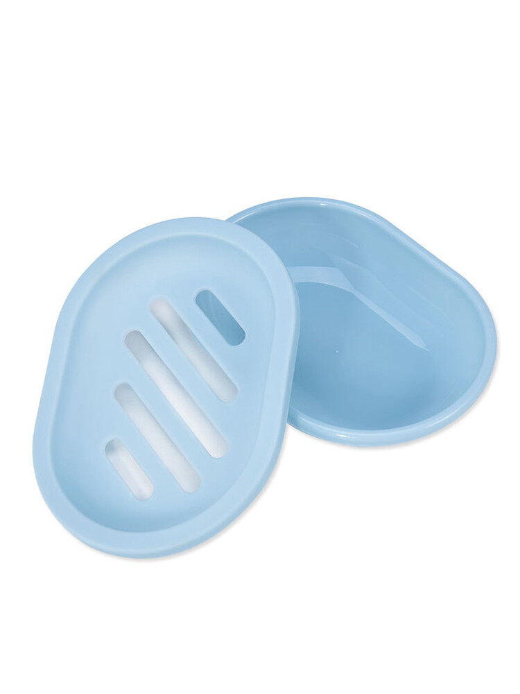 Soap Dishes Holder Self Drain Container Case Bath Shower Basket Storage Box Lot