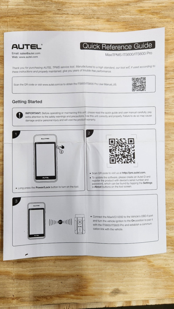 Autel MaxiTPMS ITS600 diagnostic tool with 4 MX-Sensor programmable TPMS sensors