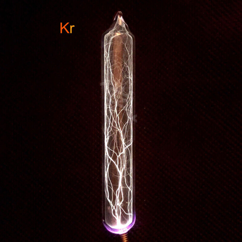 5 Rare Luminous Gas In Sealed Glass 99.999% Pure Krypton Helium Neon Argon Xenon