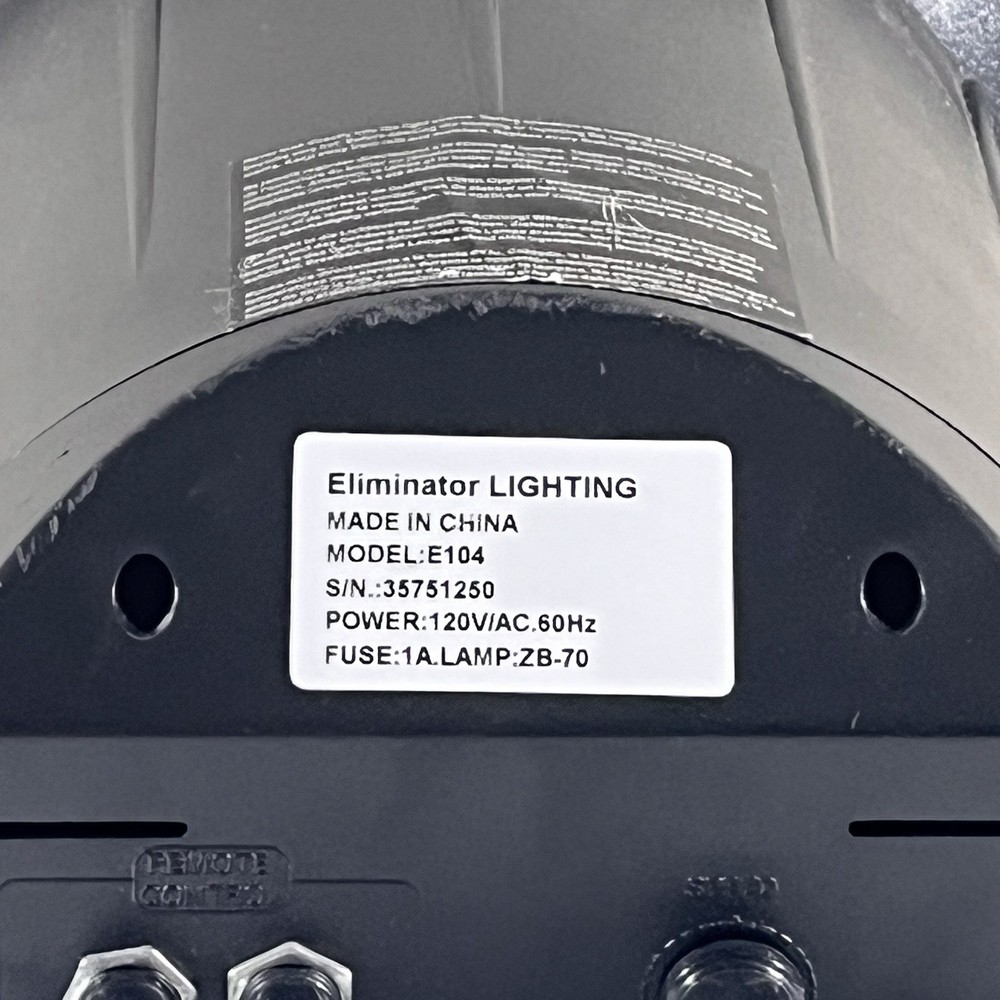 ELIMATOR LIGHTING E 104 VARIABLE FLASH STROBE LIGHT TESTED WORKING