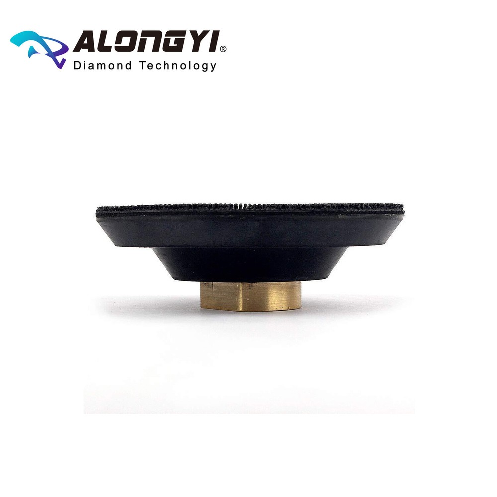 Flexible Rubber Backer Pad 4 Inch Hook&Loop Back Holder with 5/8-11 Thread