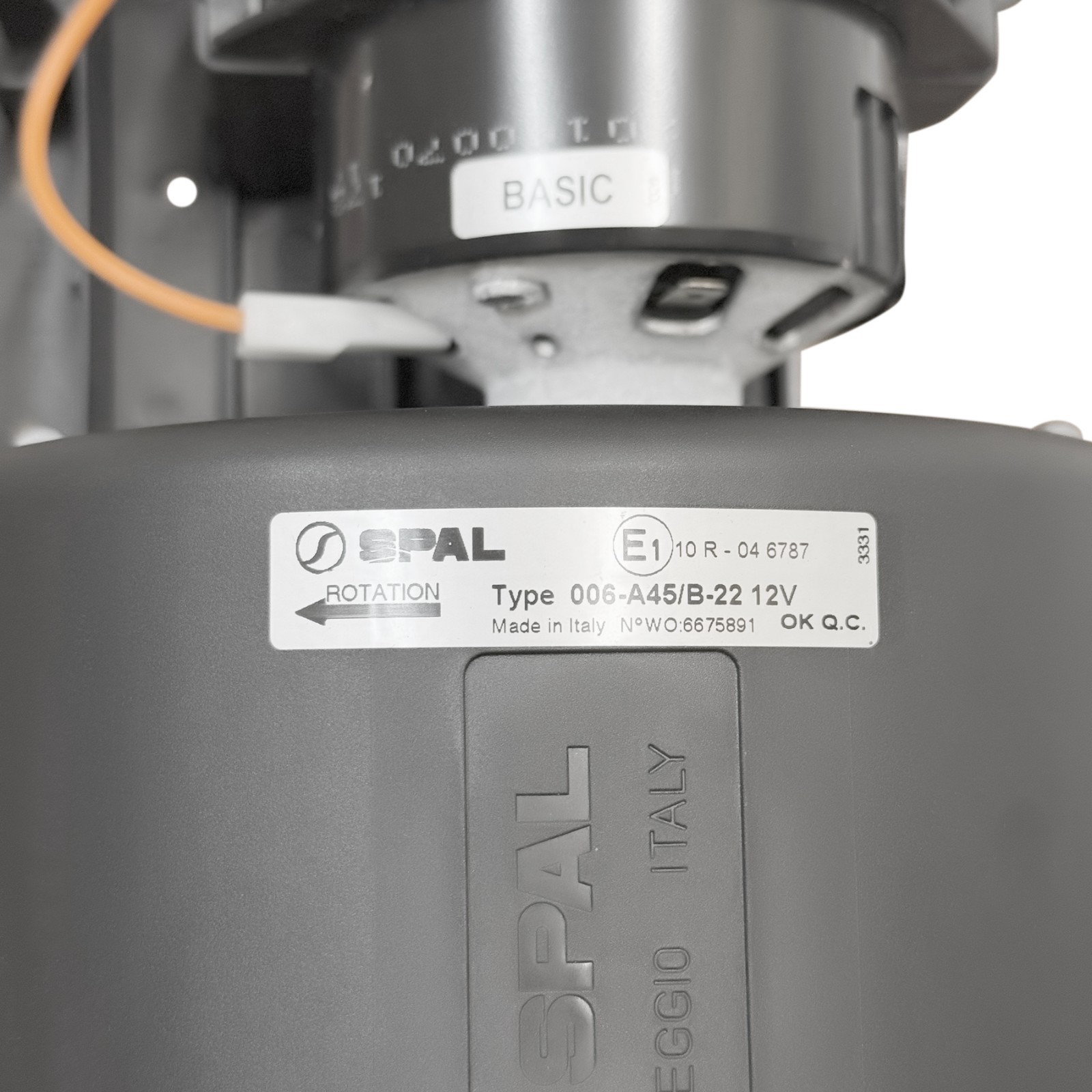 NEW SPAL Blower Motor Assembly 006-A45/B-22 (12 Volt) With 3 Speed Resistor