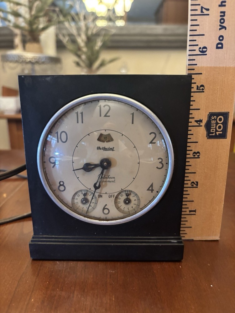 General Electric Art Deco Hotpoint Clock & Oven Timer