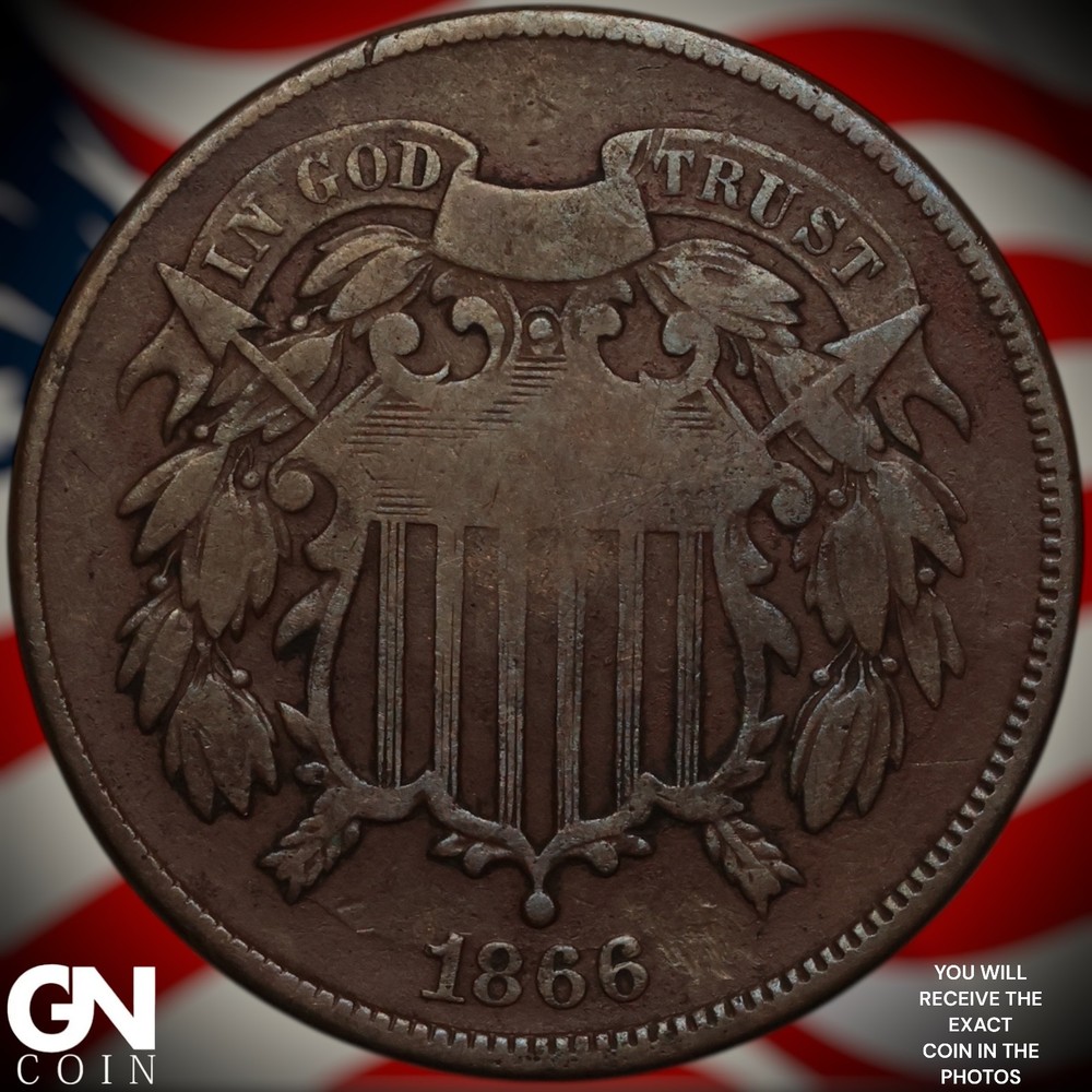 1866 2 Cent Piece A2999