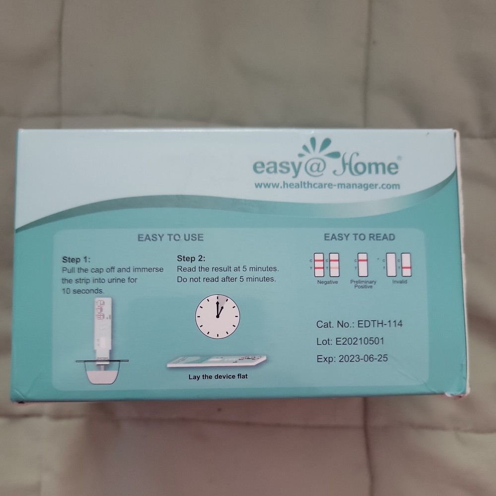 Easy@home Single Panel Marijuana (THC) Drug Test Kit, 15 Test Pack