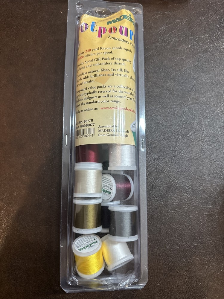 Madeira Potpourri Machine Embroidery Thread Rayon Pack (20) NEW