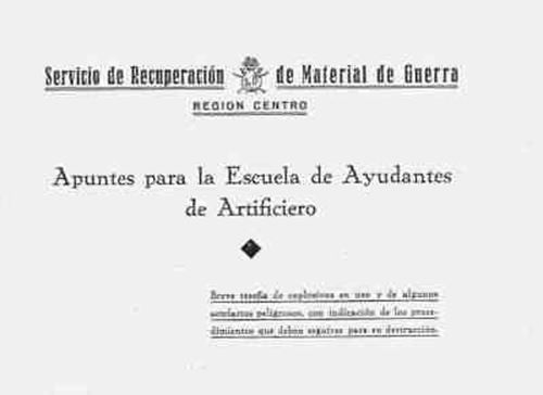 RARE SPANISH EXPLOSIVE ORDNANCE MANUAL 1940 REFERENCE