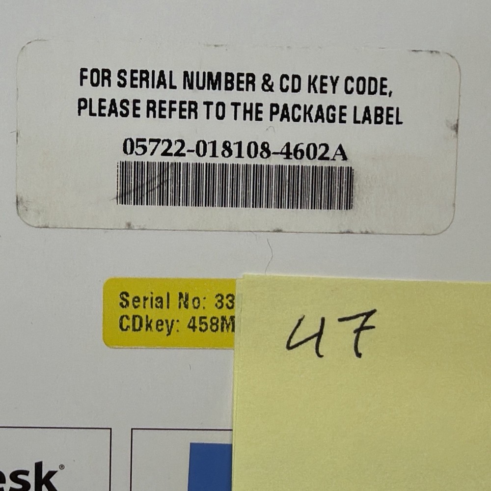 Autocad LT 2002 Autodesk Software with Serial Key/Learning Assistance